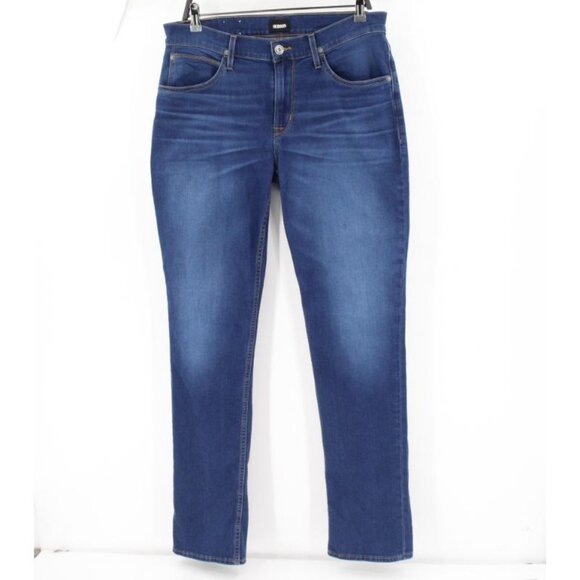 Hudson Jeans Other - Hudson Jeans Mens 33 L33 Blake Slim Straight Blue Denim Stretch Mid Rise pockets